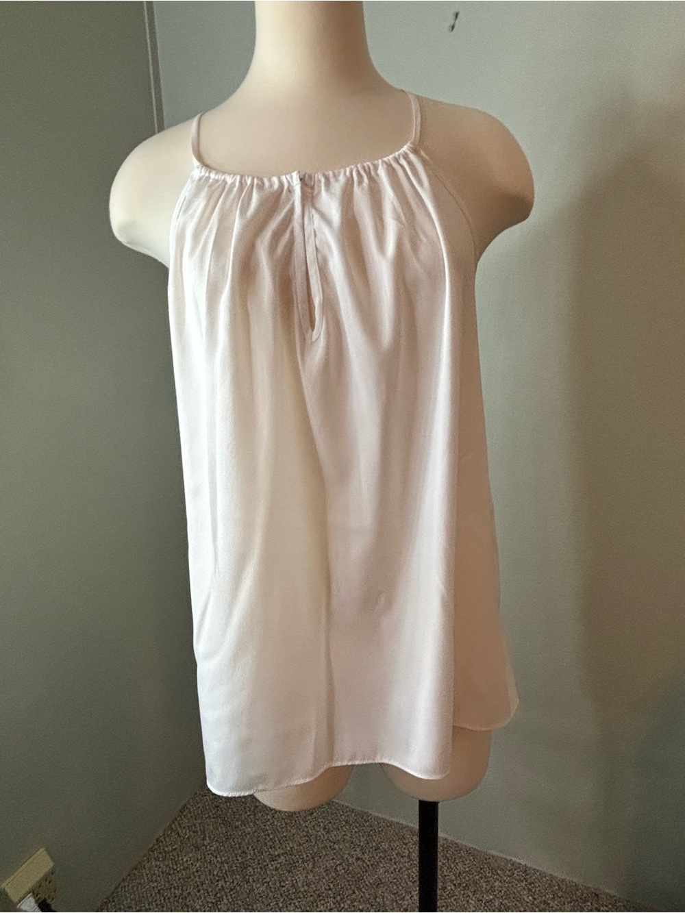 Light Pink Women's Spaghetti Strap‎ Tunic Top